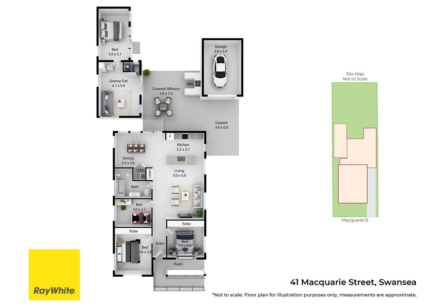 Floorplan of Homely house listing, 41 Macquarie Street, Swansea NSW 2281