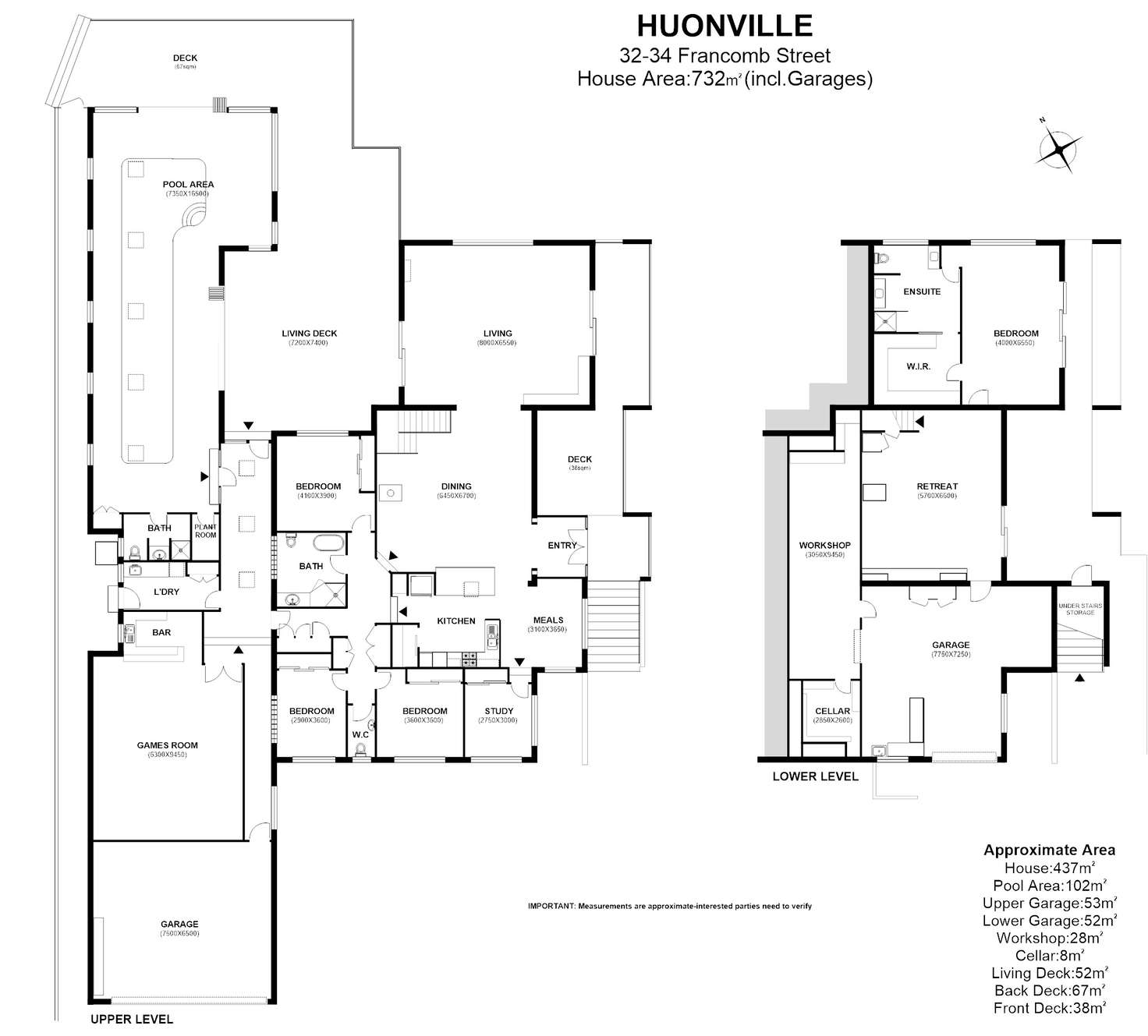 Floorplan of Homely house listing, 32-34 Frankcomb Street, Huonville TAS 7109