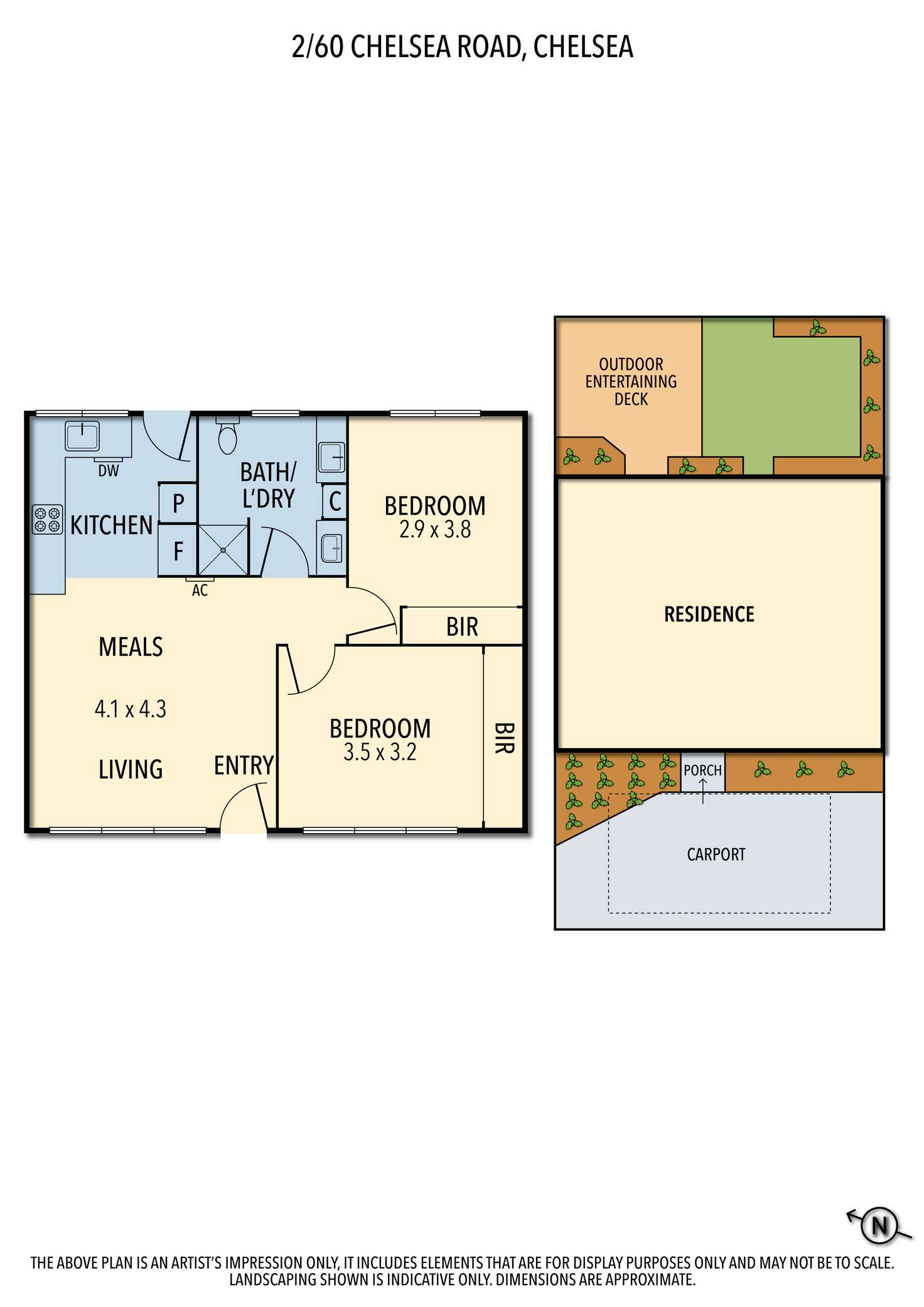 Floorplan of Homely unit listing, 2/60 Chelsea Road, Chelsea VIC 3196