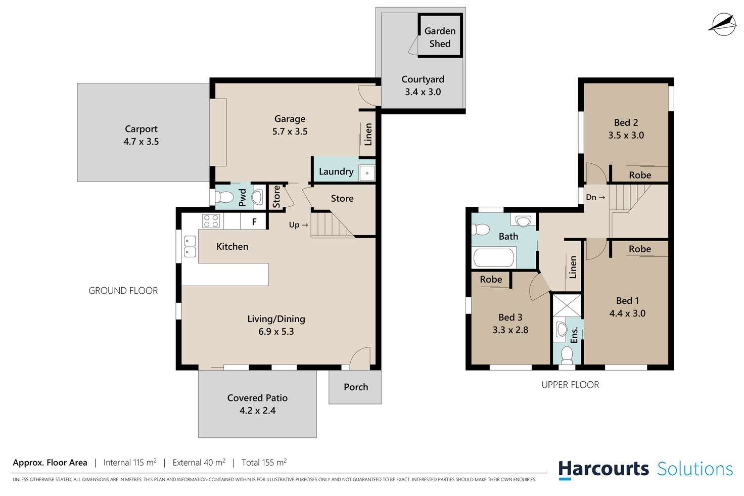 Floorplan of Homely townhouse listing, 2/26 Kingsmill Street, Chermside QLD 4032