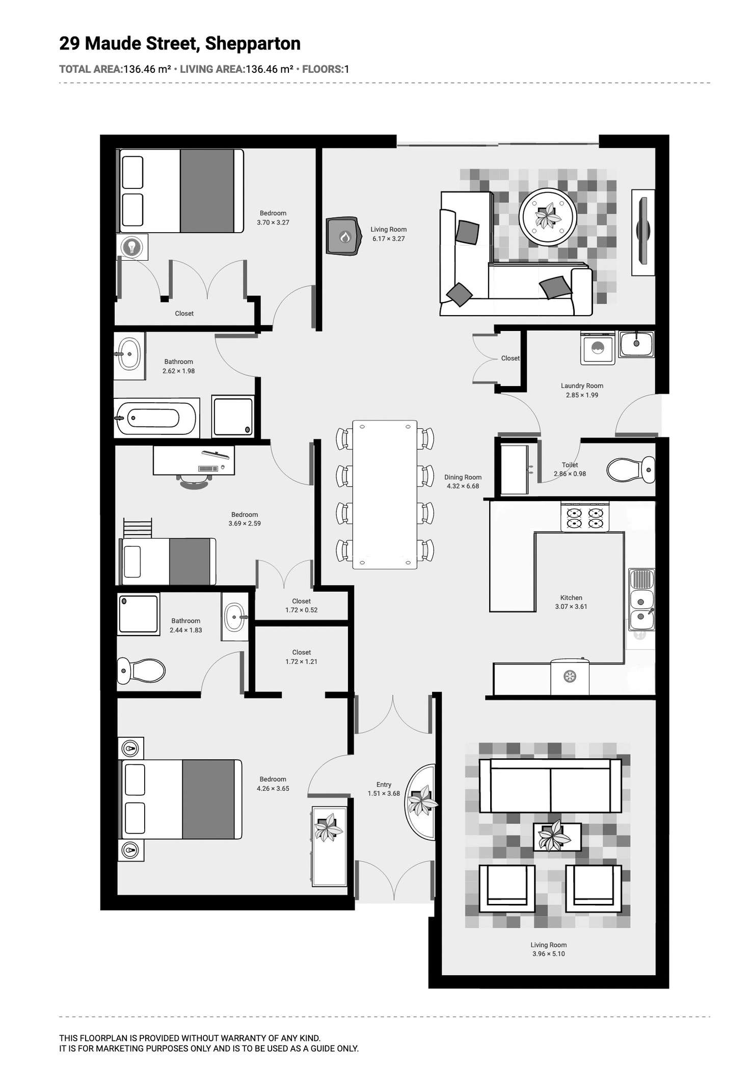 Floorplan of Homely house listing, 29 Maude Street, Shepparton VIC 3630