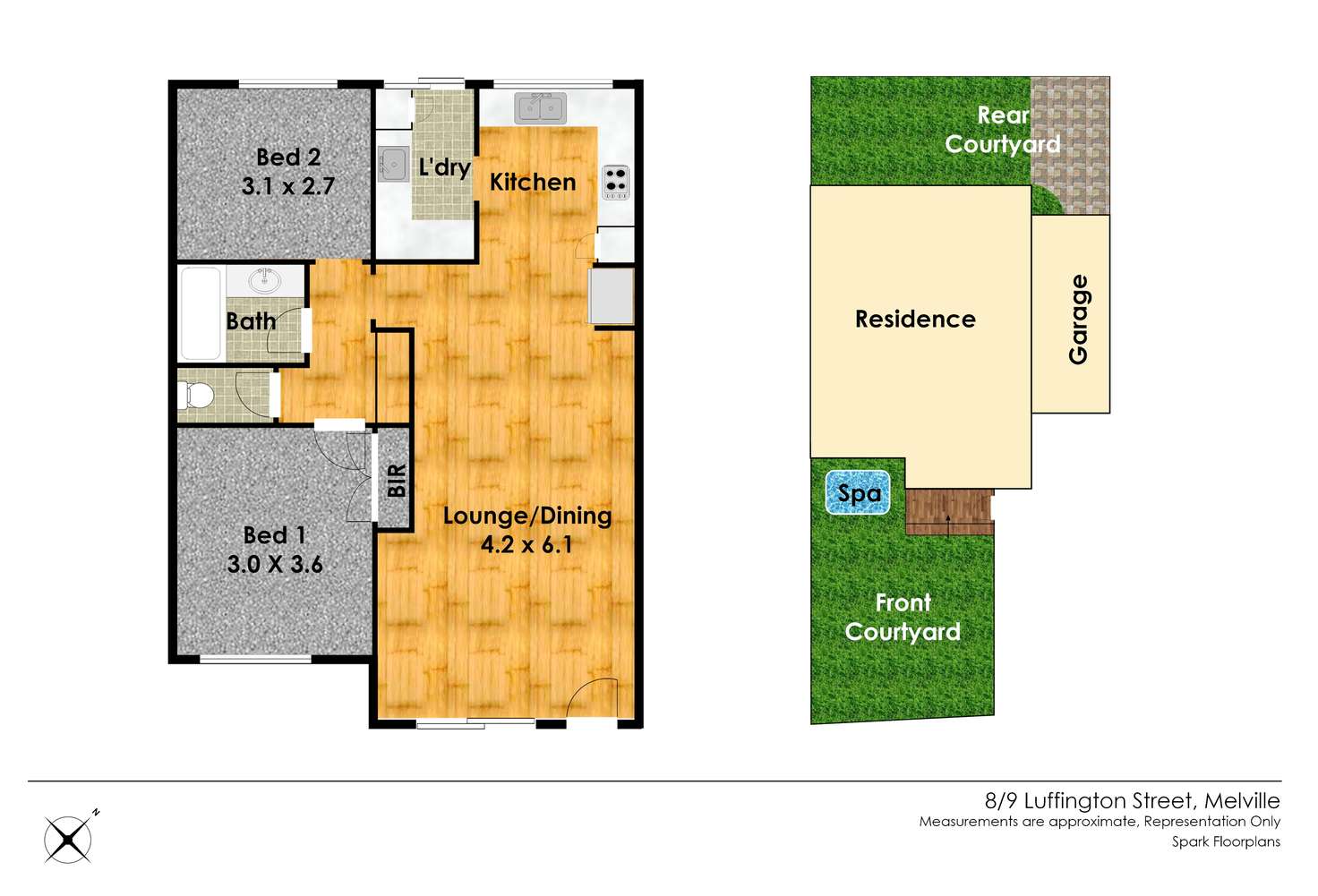 Floorplan of Homely villa listing, 8/9-11 Luffingham Street, Melville WA 6156