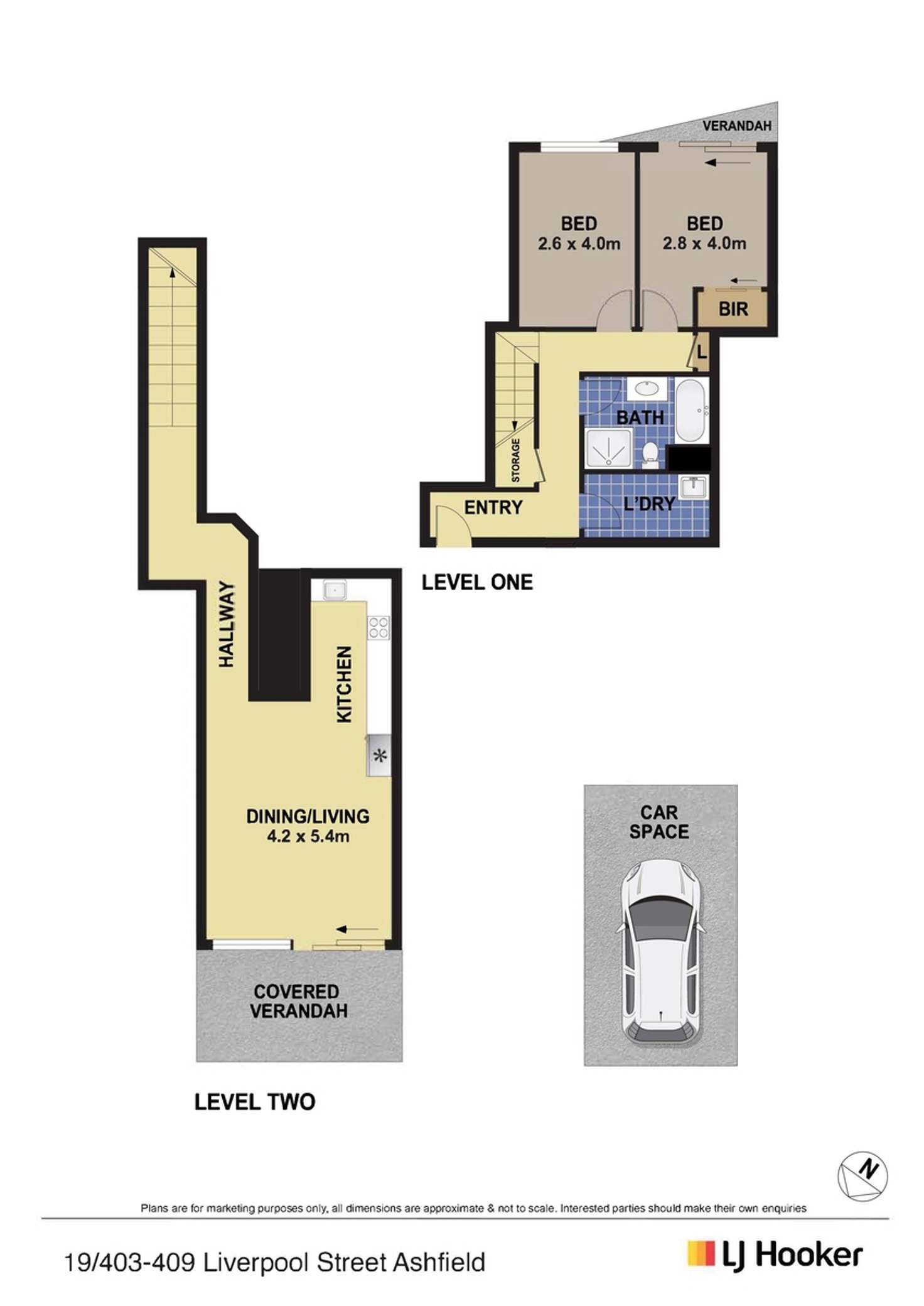 Floorplan of Homely apartment listing, 19/403-409 Liverpool Road, Ashfield NSW 2131