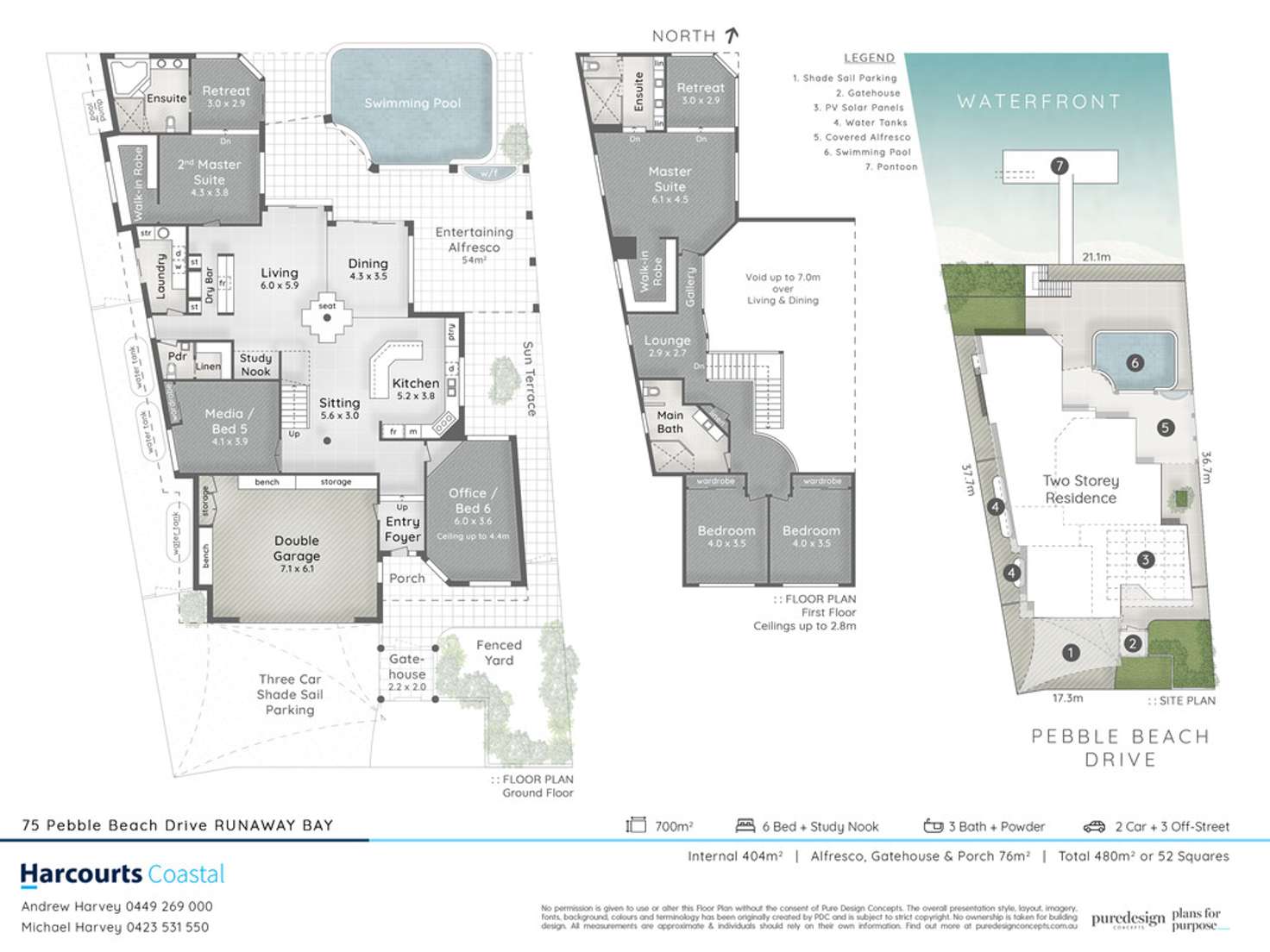 Floorplan of Homely house listing, 75 Pebble Beach Drive, Runaway Bay QLD 4216