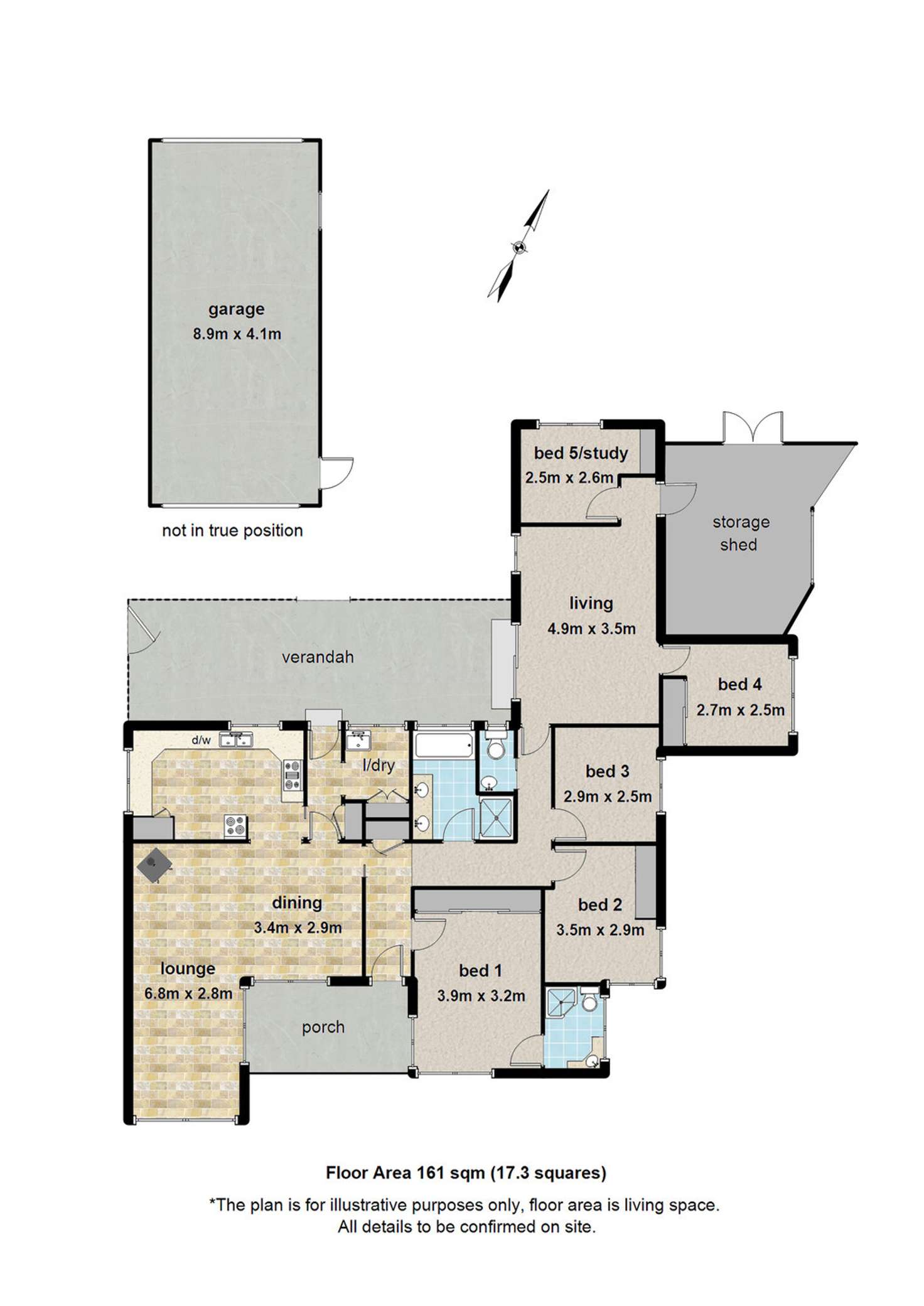 Floorplan of Homely house listing, 4 Clive Court, Mooroolbark VIC 3138