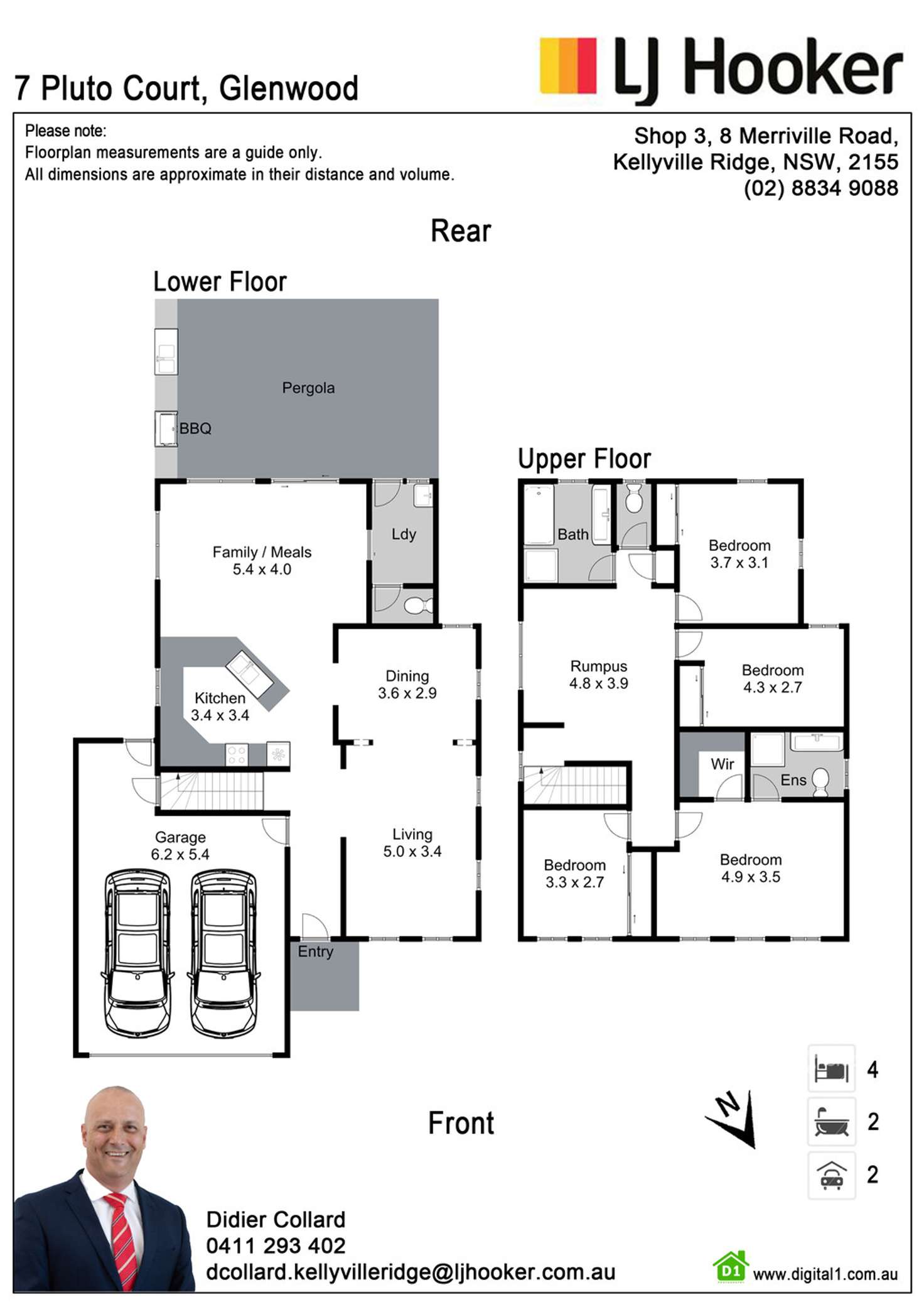 Floorplan of Homely house listing, 7 Pluto Court, Glenwood NSW 2768
