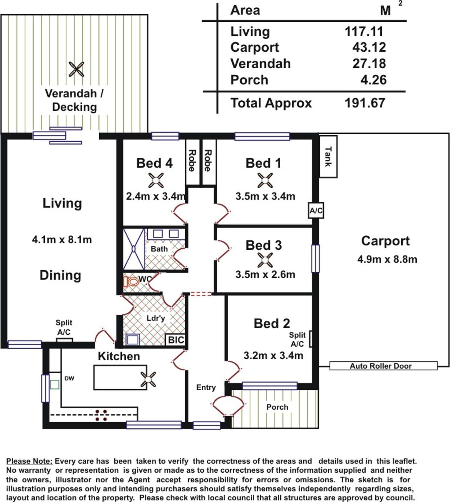 Floorplan of Homely house listing, 6 Brooklyn Terrace, North Haven SA 5018