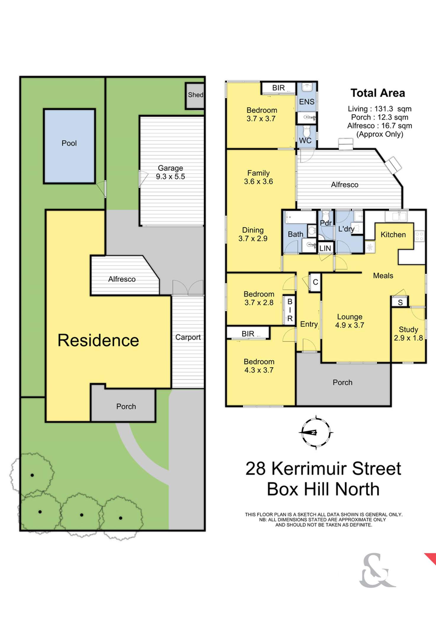 Floorplan of Homely house listing, 28 Kerrimuir Street, Box Hill North VIC 3129