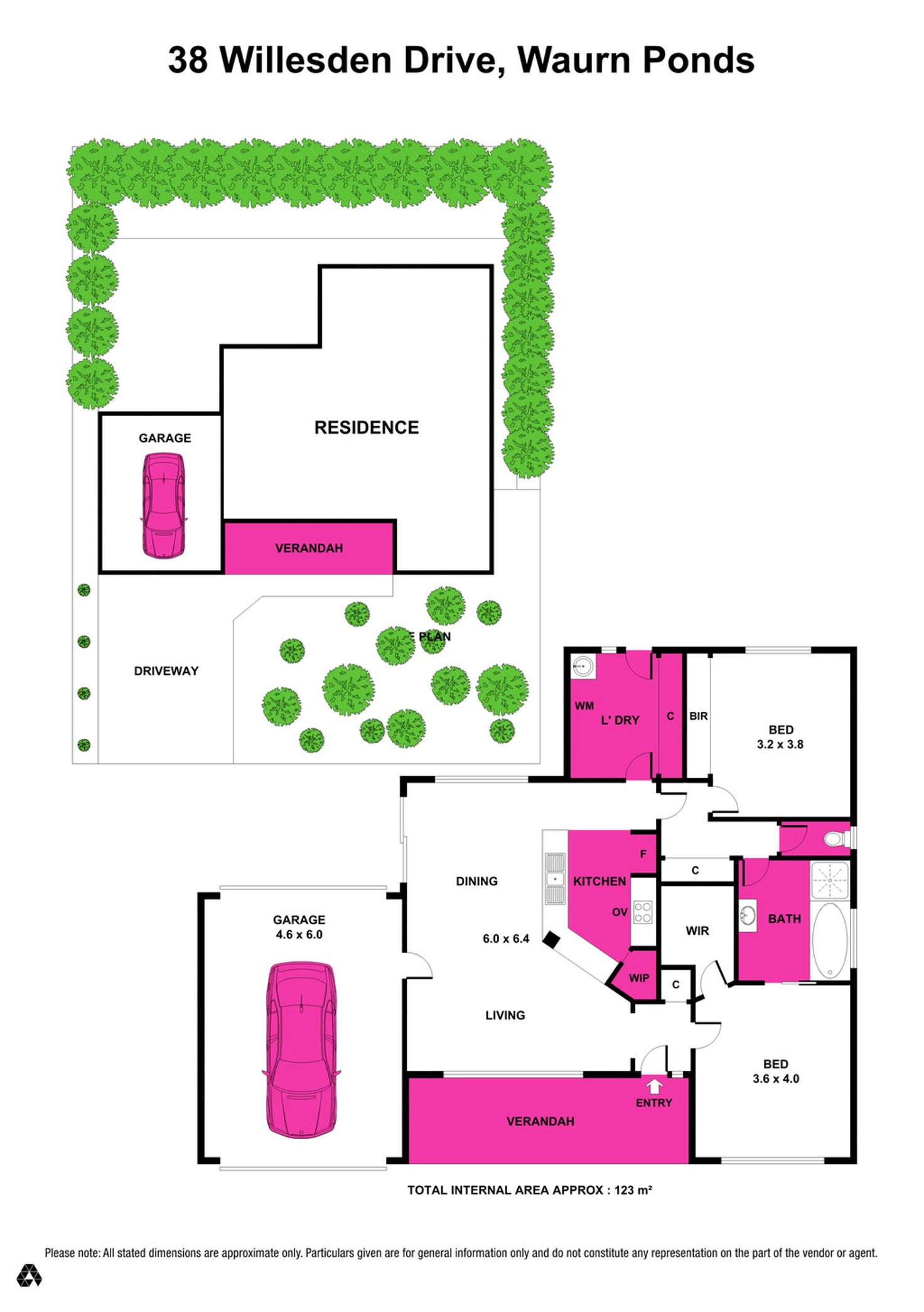 Floorplan of Homely house listing, 38 Willesden Drive, Waurn Ponds VIC 3216