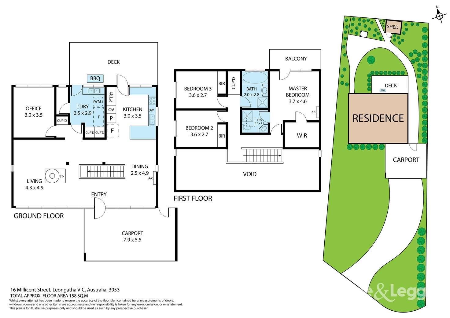 Floorplan of Homely house listing, 16 Millicent Street, Leongatha VIC 3953