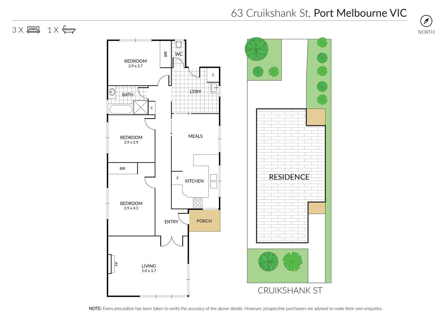 Floorplan of Homely house listing, 63 Cruikshank Street, Port Melbourne VIC 3207