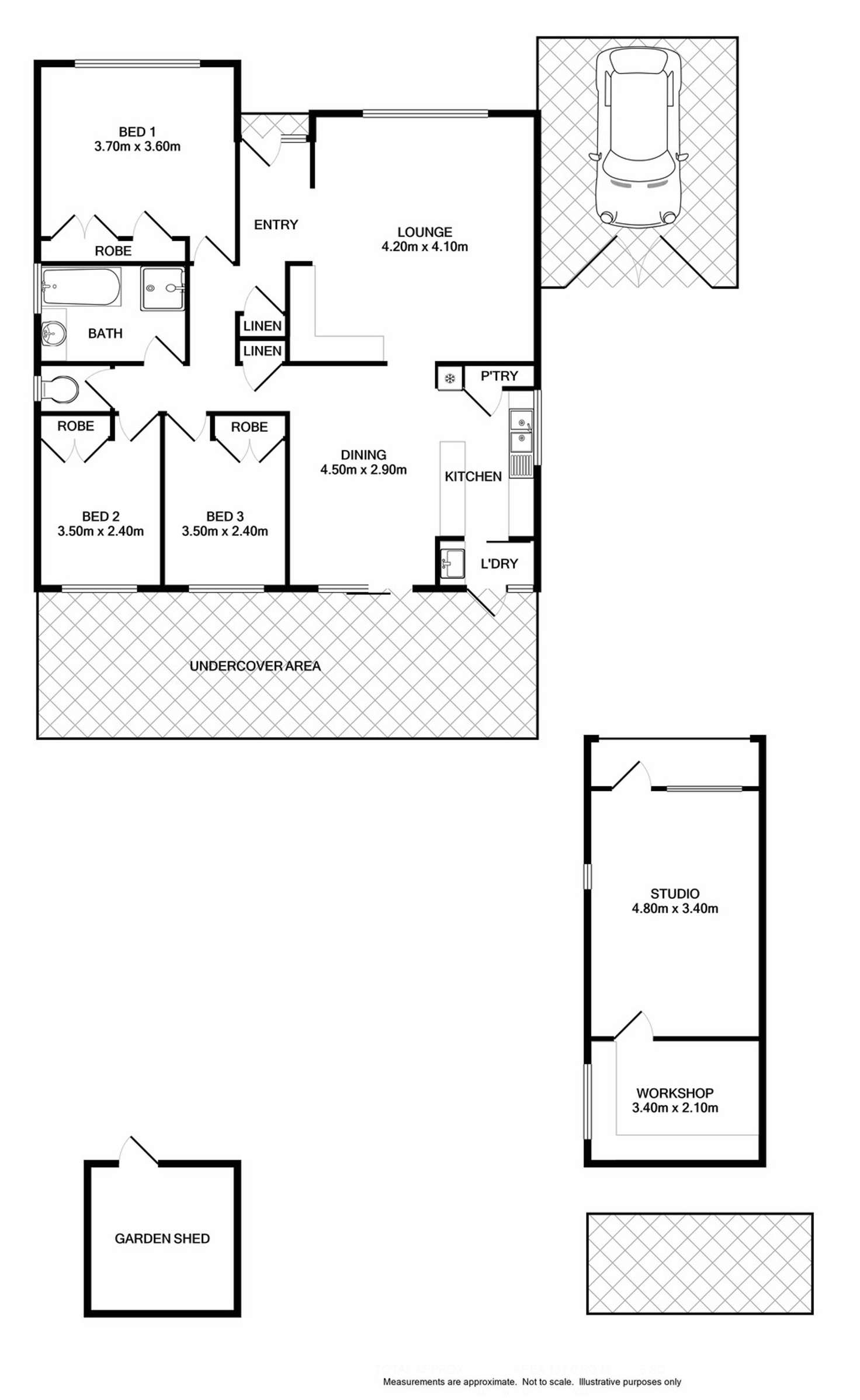 Floorplan of Homely house listing, 3 Conlan Circuit, Wodonga VIC 3690