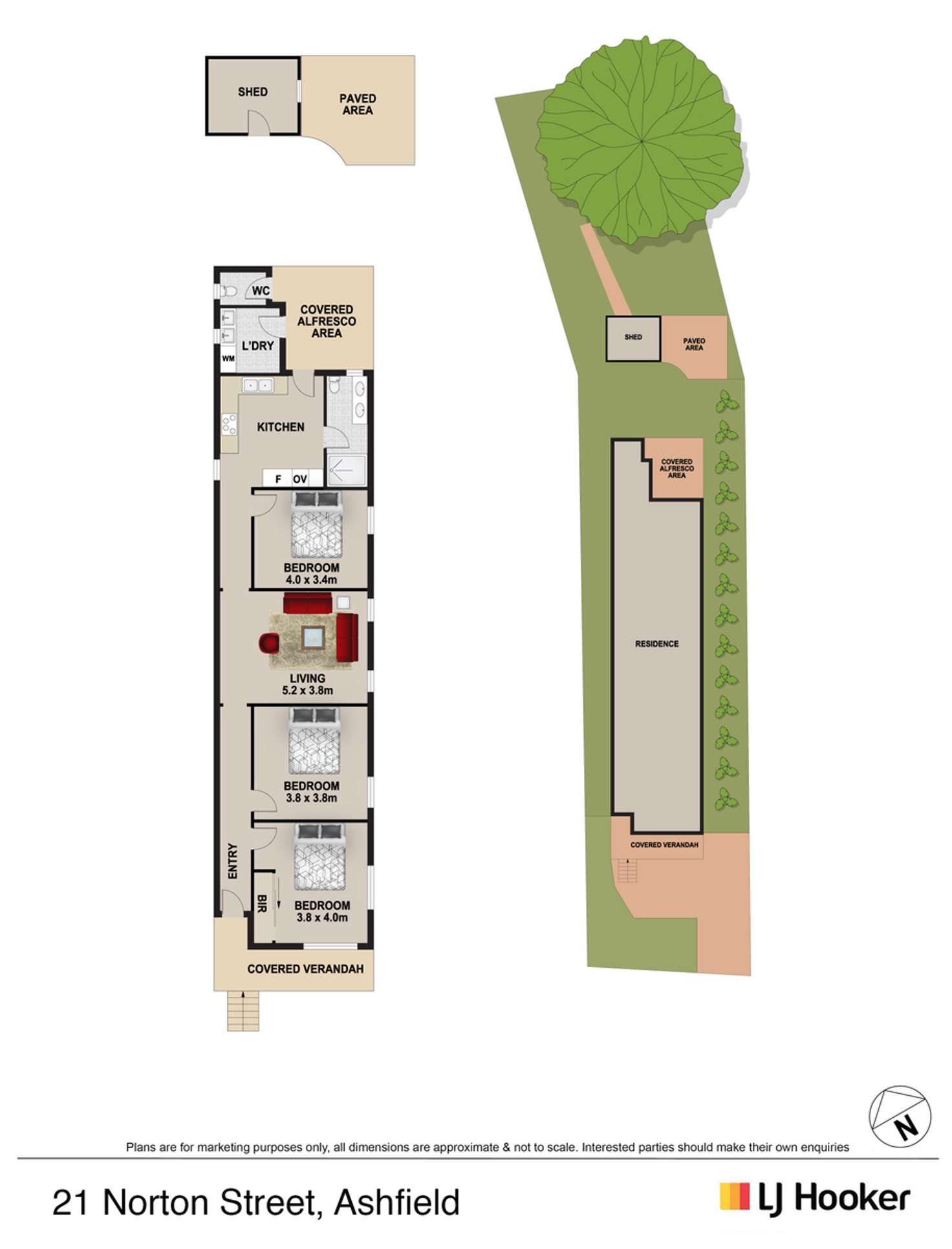 Floorplan of Homely house listing, 21 Norton Street, Ashfield NSW 2131