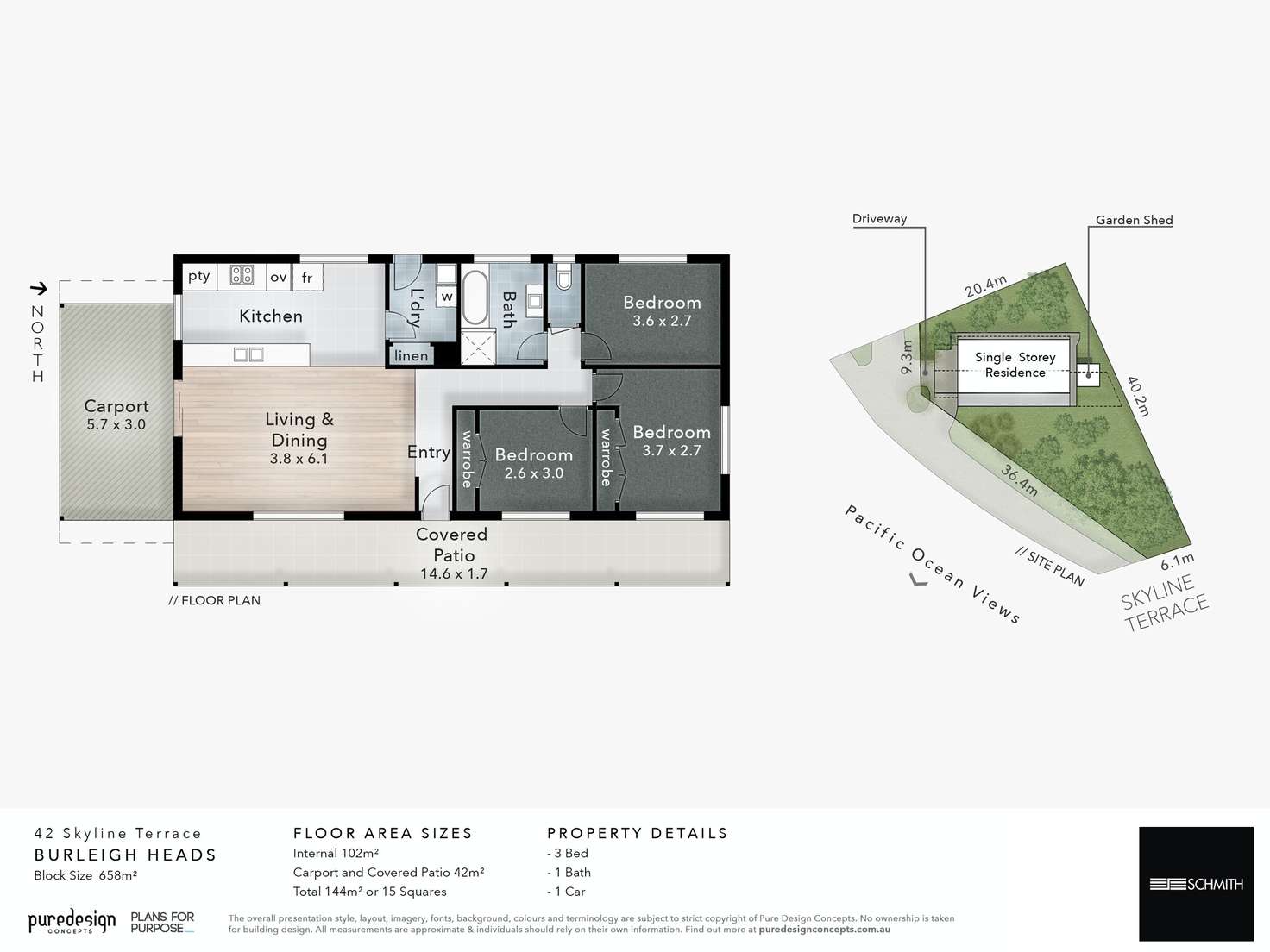 Floorplan of Homely house listing, 42 Skyline Terrace, Burleigh Heads QLD 4220