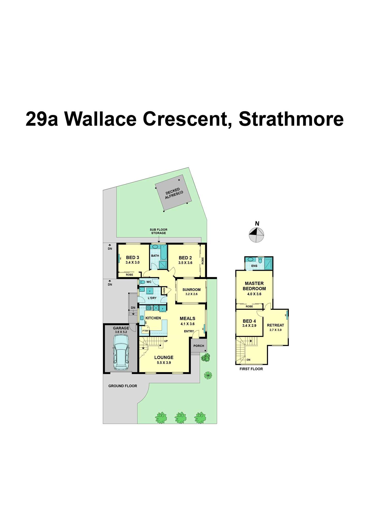 Floorplan of Homely house listing, 29a Wallace Crescent, Strathmore VIC 3041
