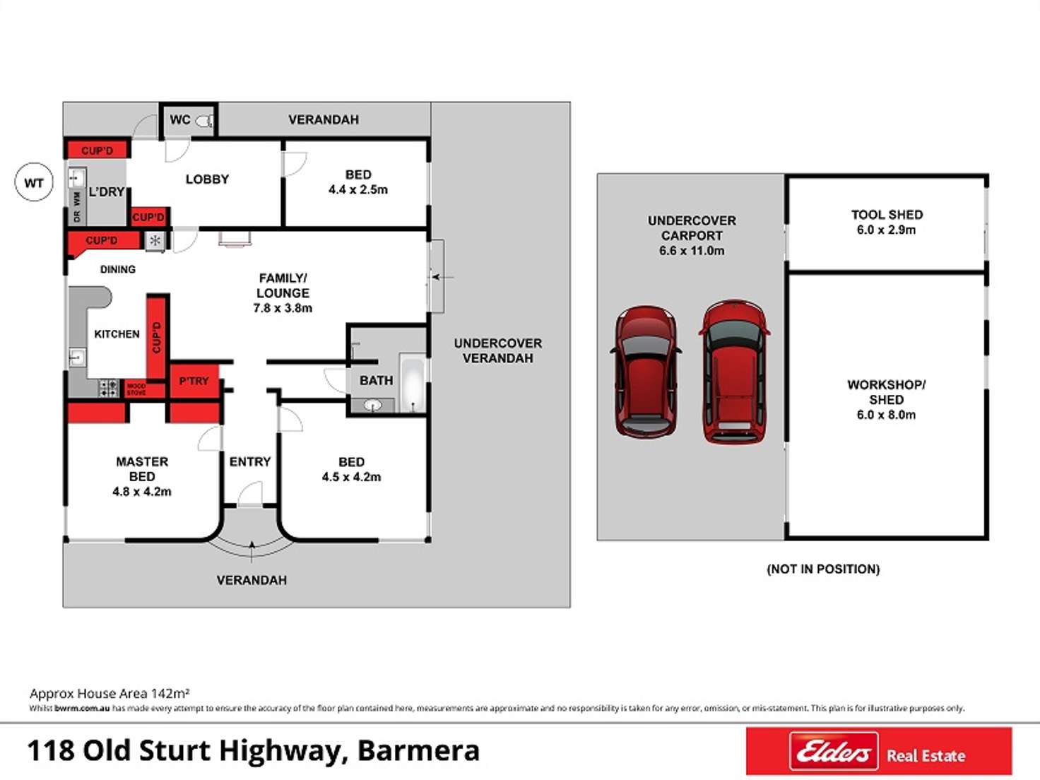Floorplan of Homely house listing, 118 Old Sturt Highway, Barmera SA 5345