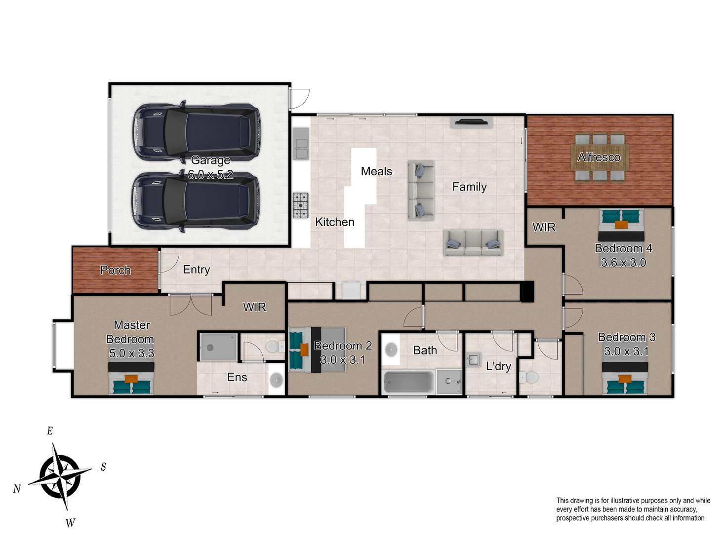 Floorplan of Homely house listing, 3 Loxton Way, Pakenham VIC 3810