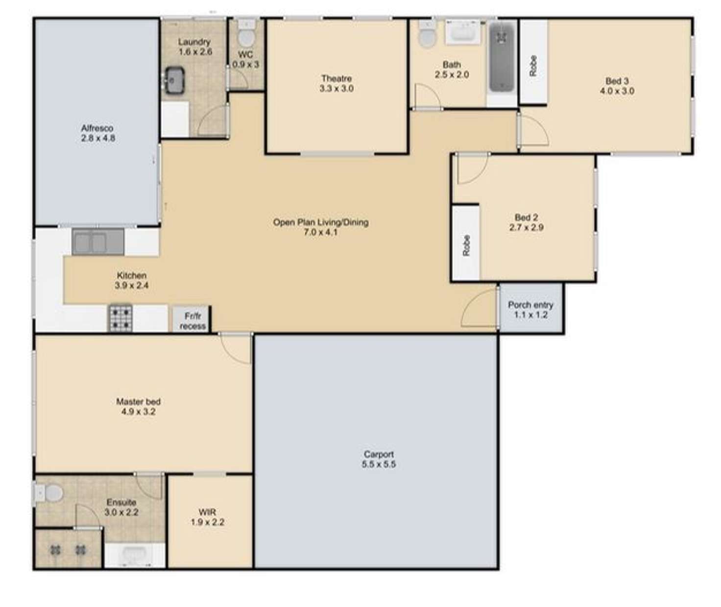 Floorplan of Homely house listing, 108A West Road, Bassendean WA 6054