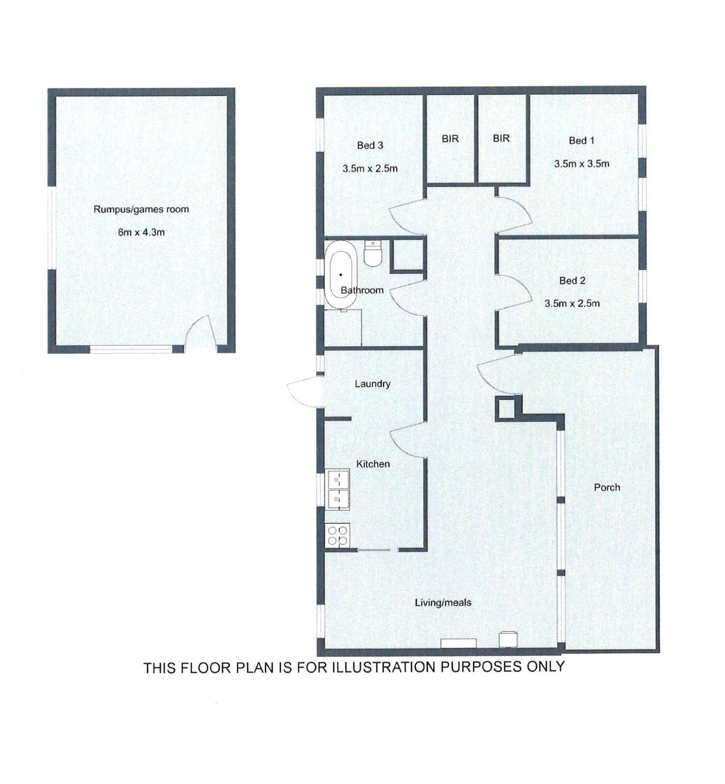 Floorplan of Homely house listing, 11 GUERNSEY STREET, Naracoorte SA 5271
