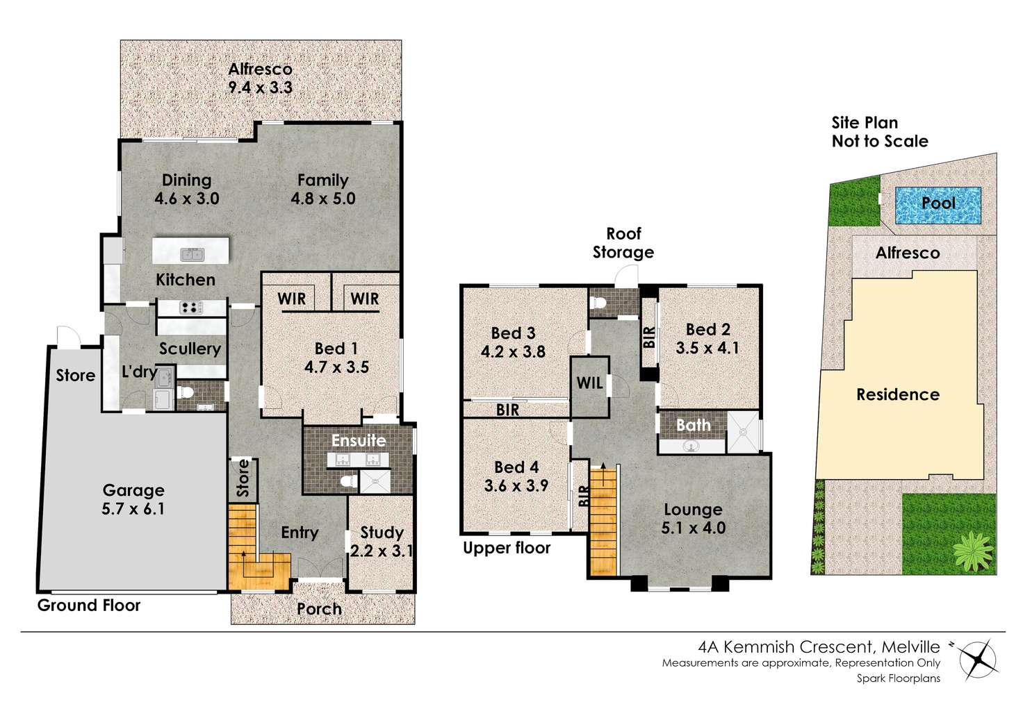 Floorplan of Homely house listing, 4A Kemmish Crescent, Melville WA 6156