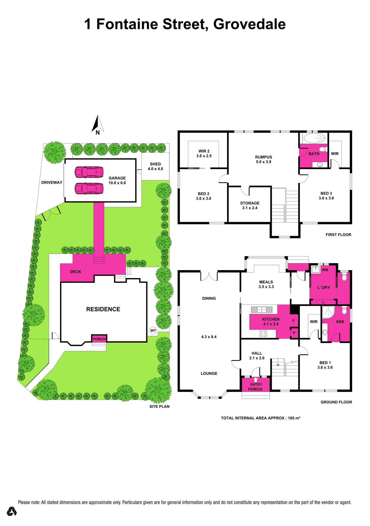 Floorplan of Homely house listing, 1 Fontaine Street, Grovedale VIC 3216