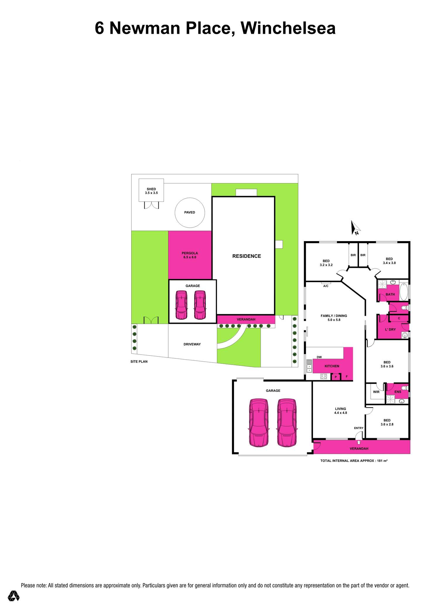 Floorplan of Homely house listing, 6 Newman Place, Winchelsea VIC 3241