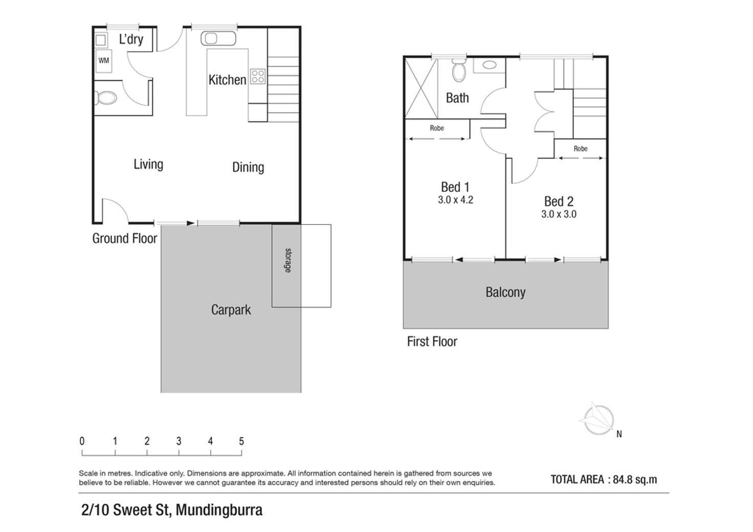 Floorplan of Homely unit listing, 2/10 Sweet Street, Rosslea QLD 4812