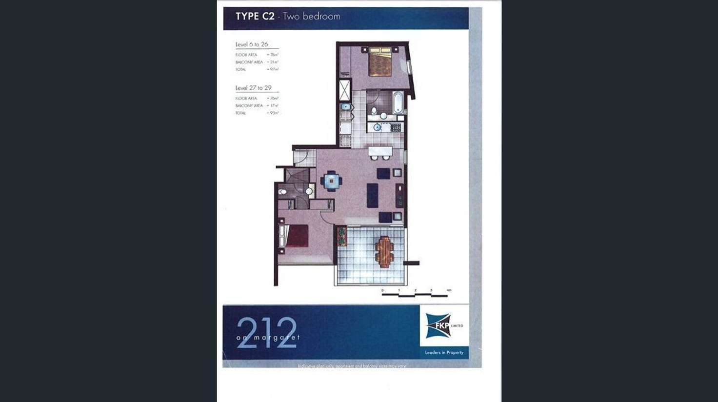 Floorplan of Homely apartment listing, 1901/212 Margaret Street, Brisbane City QLD 4000