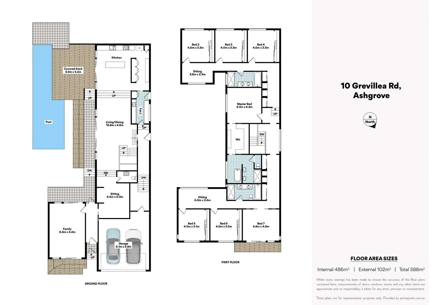 Floorplan of Homely house listing, 10 Grevillea Road, Ashgrove QLD 4060