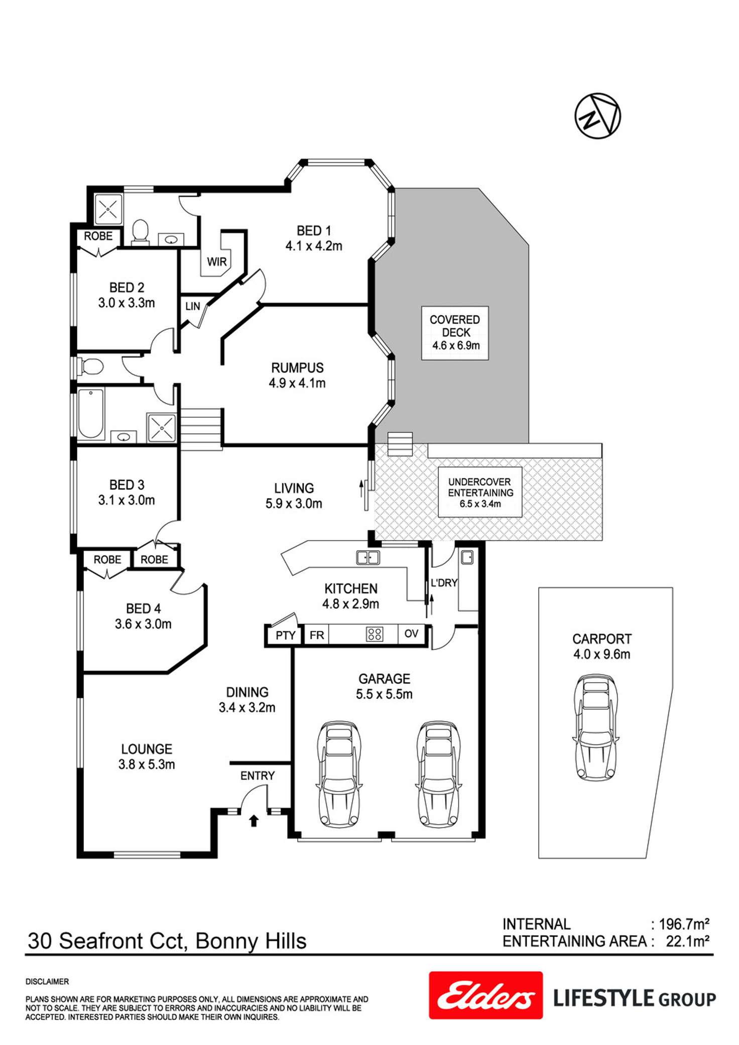 Floorplan of Homely house listing, 30 Seafront Circuit, Bonny Hills NSW 2445