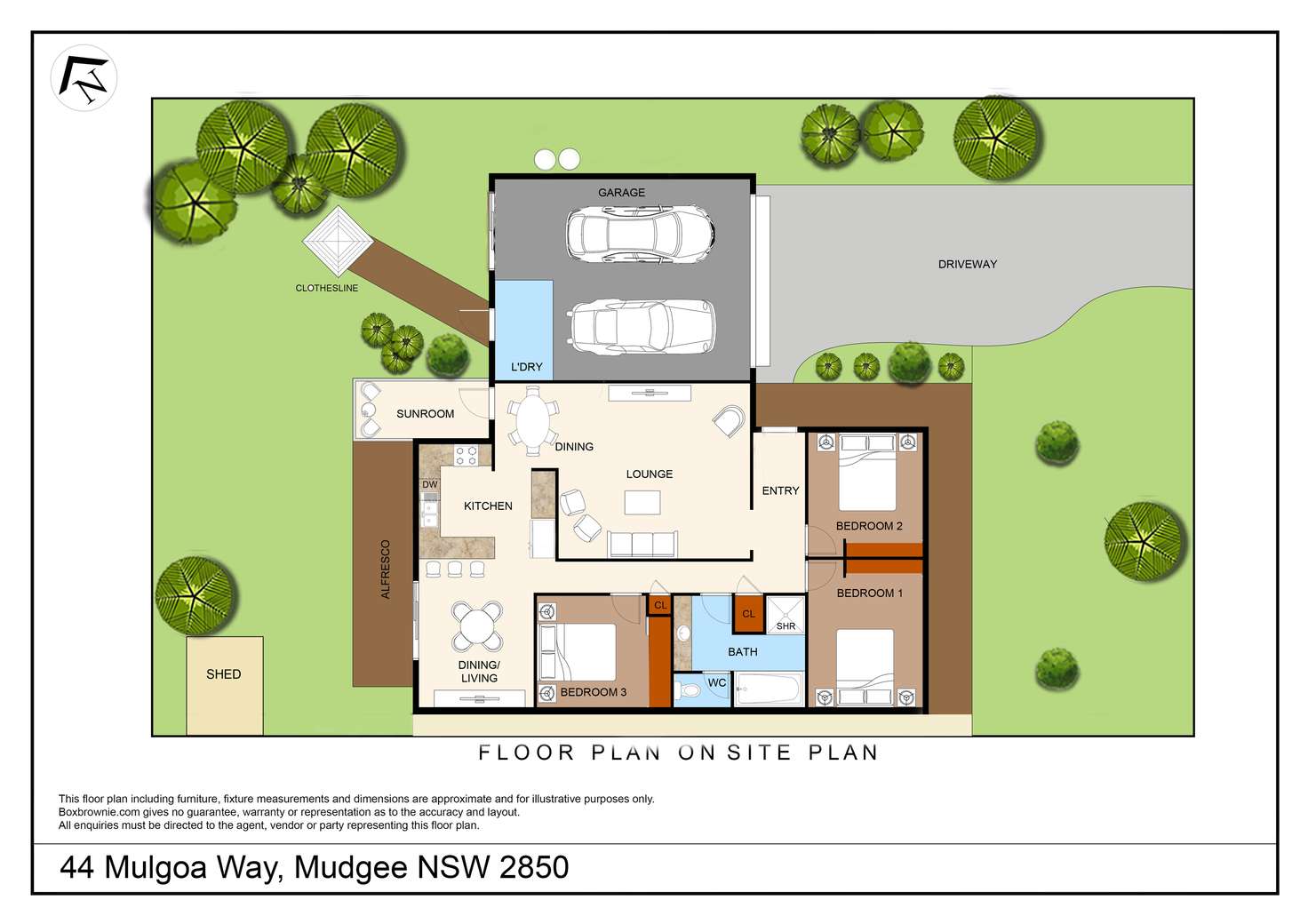 Floorplan of Homely house listing, 44 Mulgoa Way, Mudgee NSW 2850