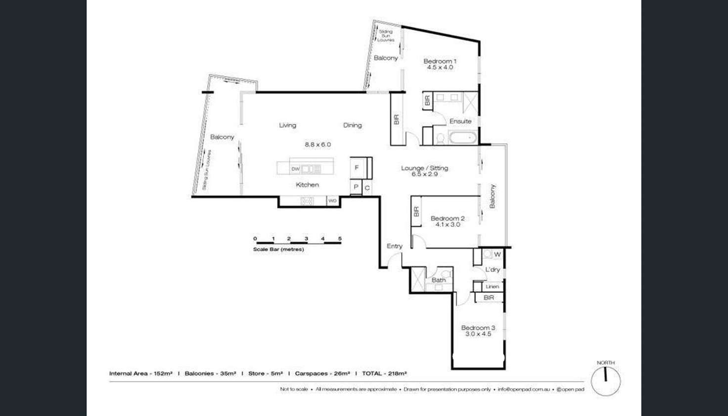 Floorplan of Homely apartment listing, 1605/30 The Circus, Burswood WA 6100