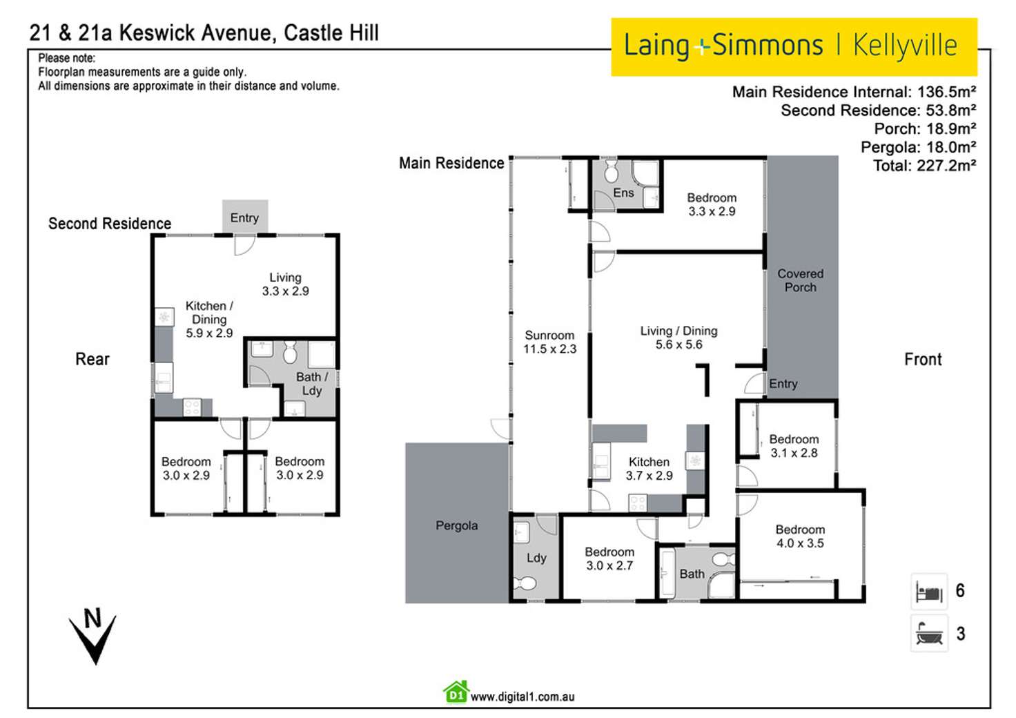 Floorplan of Homely house listing, 21 Keswick Avenue, Castle Hill NSW 2154