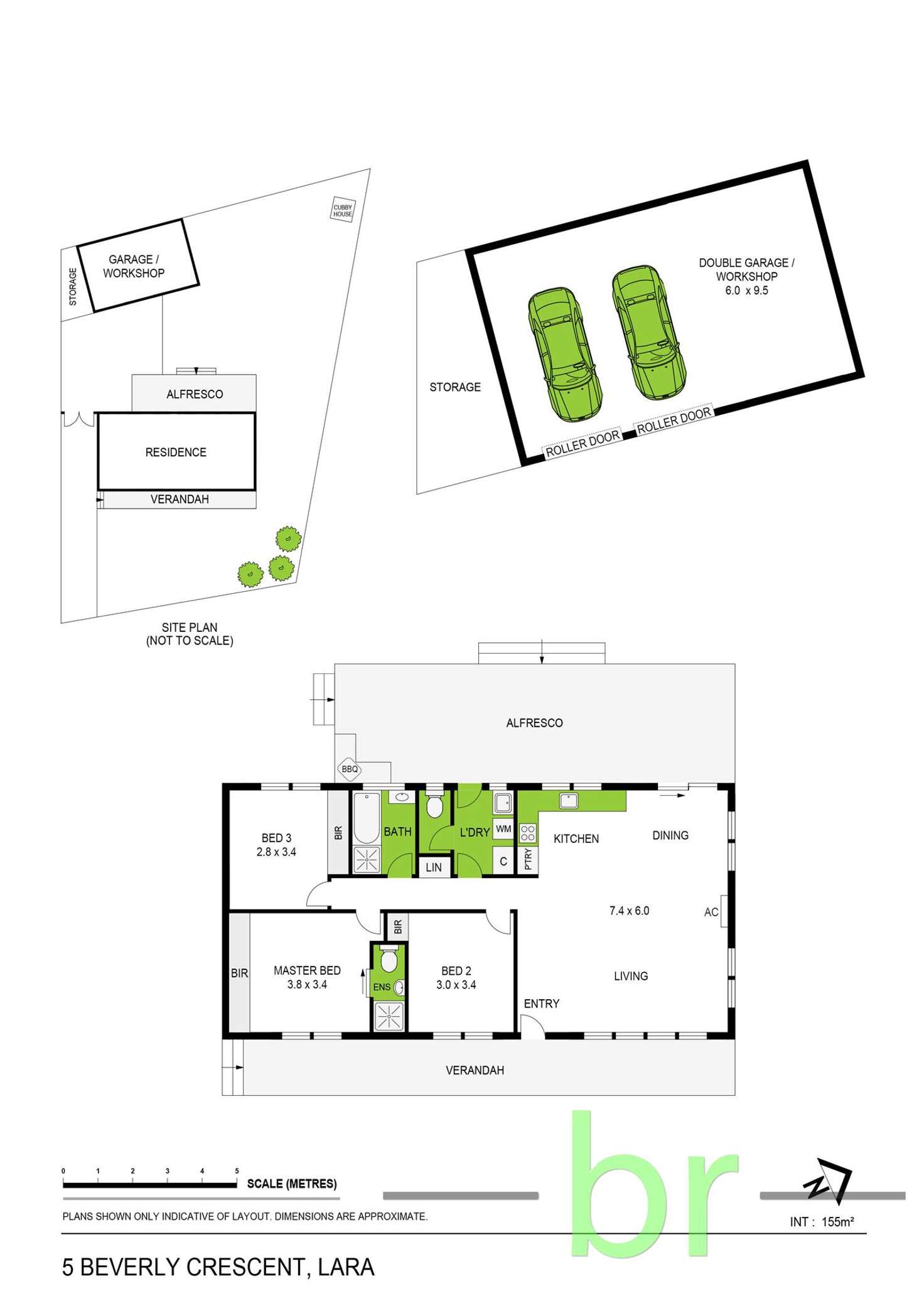 Floorplan of Homely house listing, 5 Beverley Crescent, Lara VIC 3212