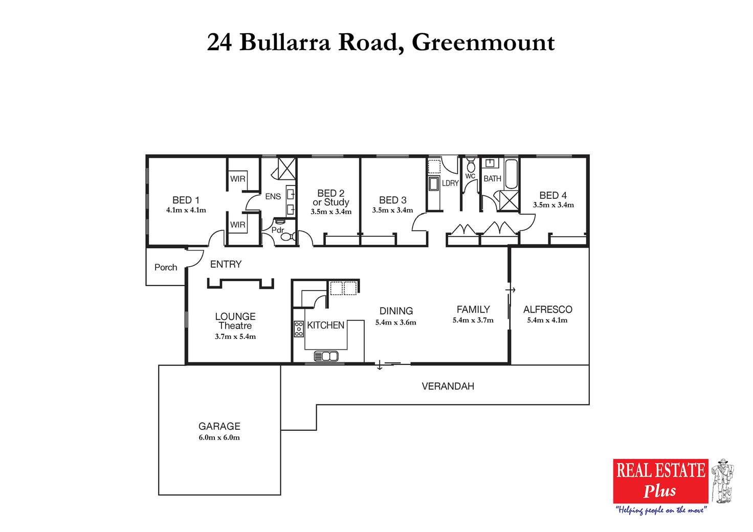 Floorplan of Homely house listing, 24 Bullarra Road, Greenmount WA 6056