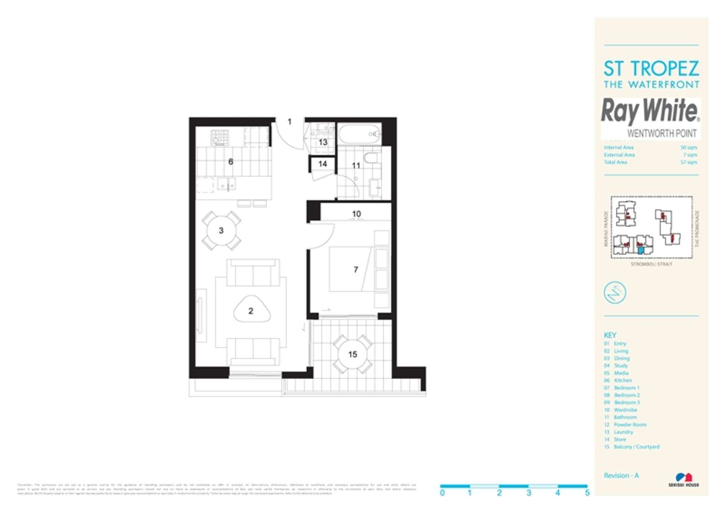 Floorplan of Homely apartment listing, 505/7 Stromboli Strait, Wentworth Point NSW 2127