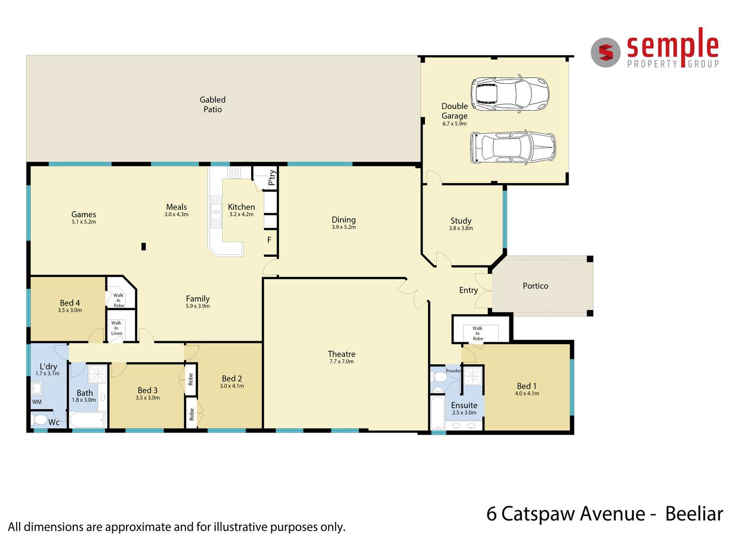 Floorplan of Homely house listing, 6 Catspaw Avenue, Beeliar WA 6164