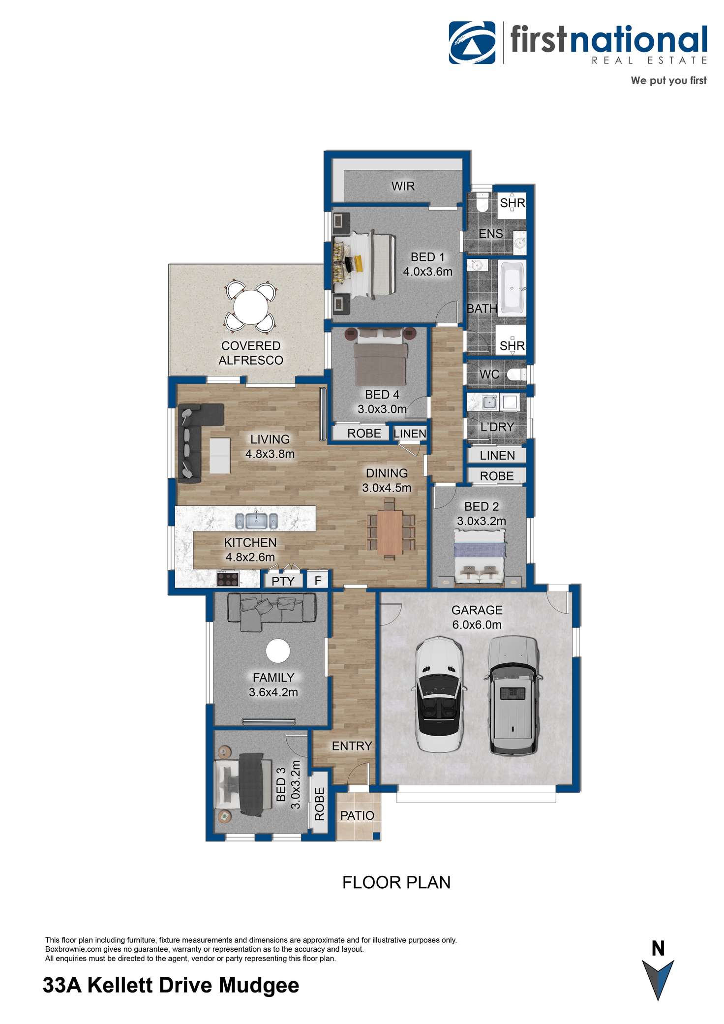 Floorplan of Homely house listing, 33A Kellett Drive, Mudgee NSW 2850