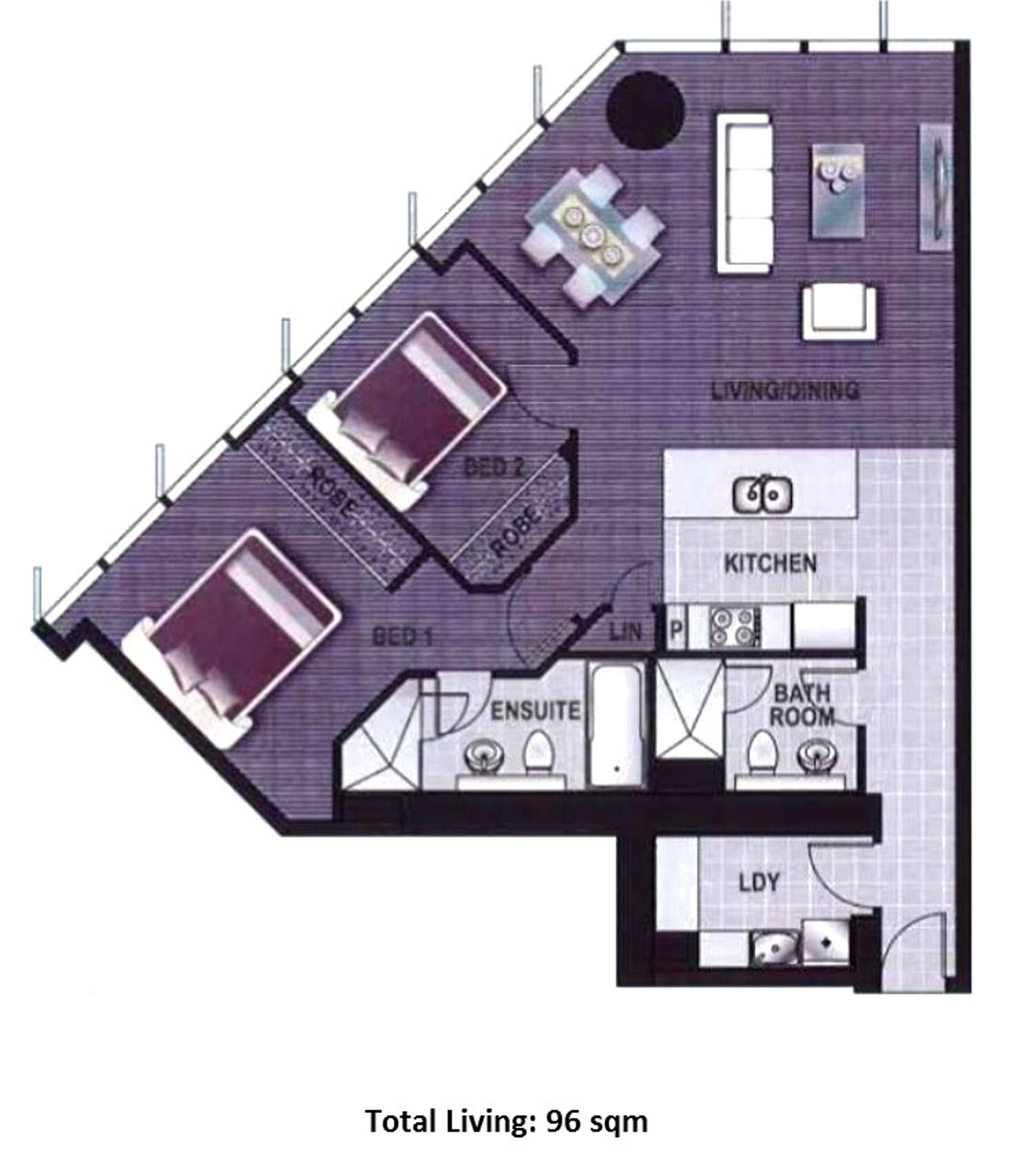 Floorplan of Homely apartment listing, 5003/43 Herschel Street, Brisbane City QLD 4000