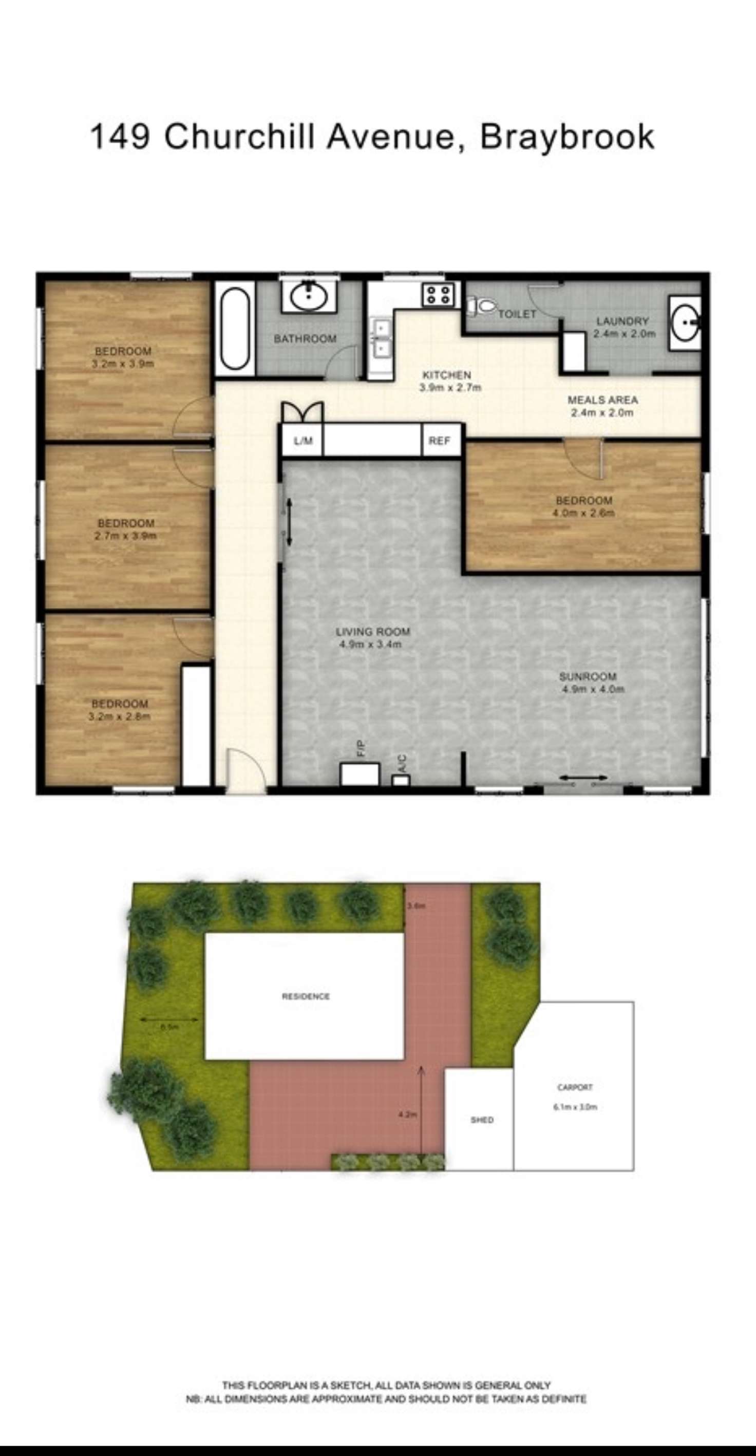 Floorplan of Homely house listing, 149 Churchill Avenue, Braybrook VIC 3019