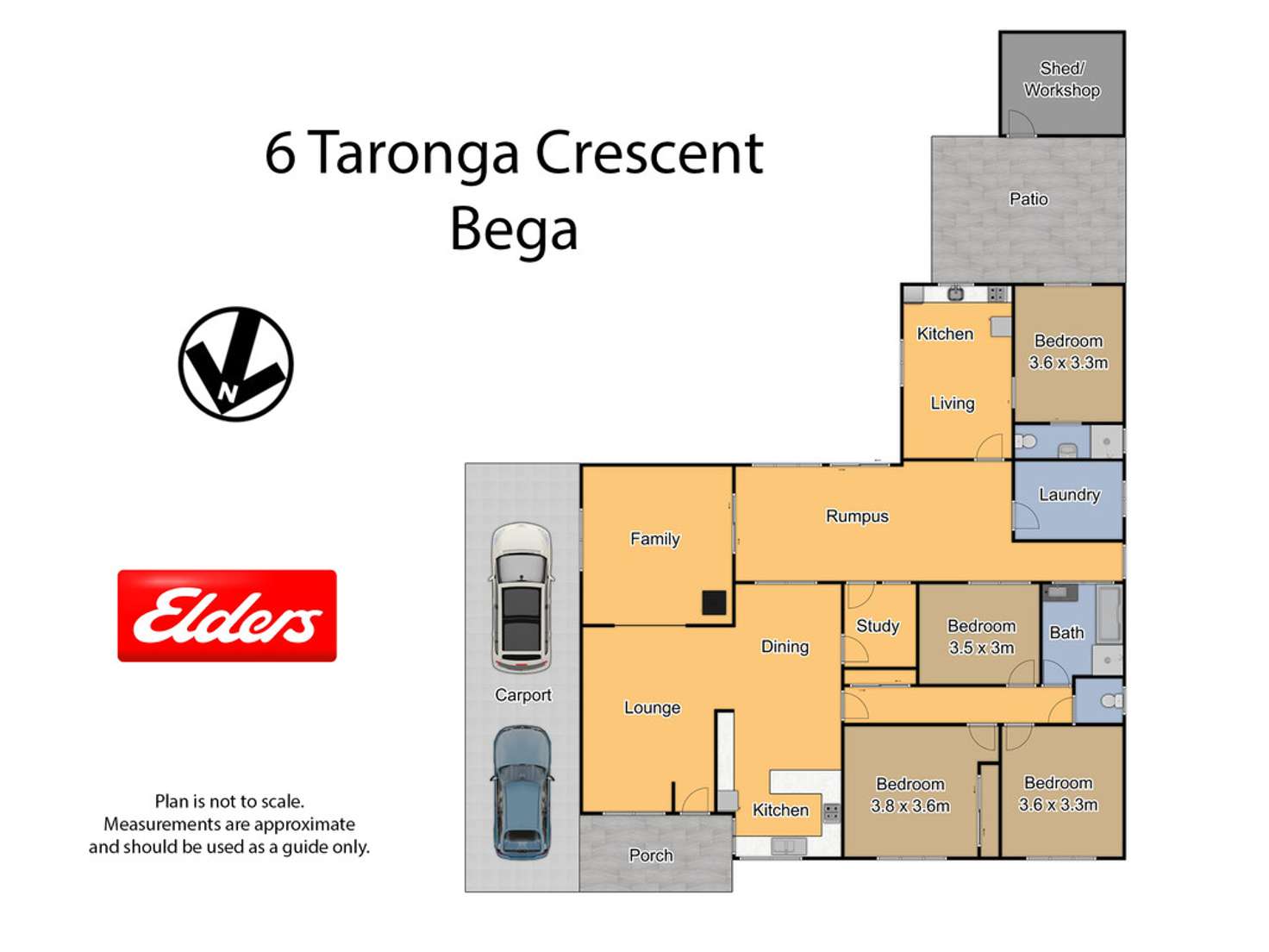Floorplan of Homely house listing, 6 TARONGA CRESCENT, Bega NSW 2550
