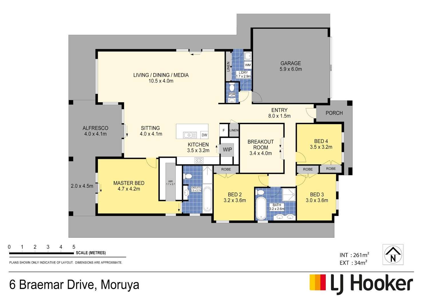 Floorplan of Homely house listing, 6 Braemar Drive, Moruya NSW 2537