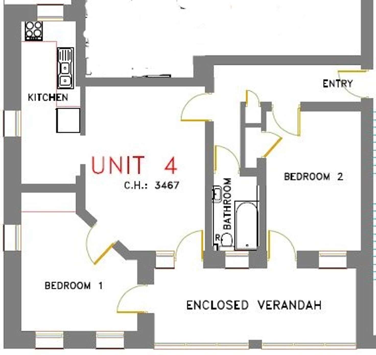 Floorplan of Homely apartment listing, 4/76 Belmore Road, Randwick NSW 2031