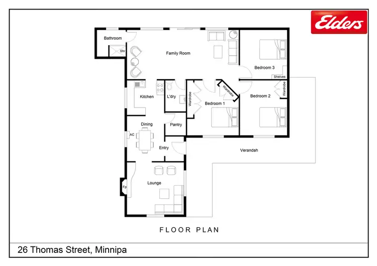 Floorplan of Homely house listing, 26 Thomas Street, Minnipa SA 5654