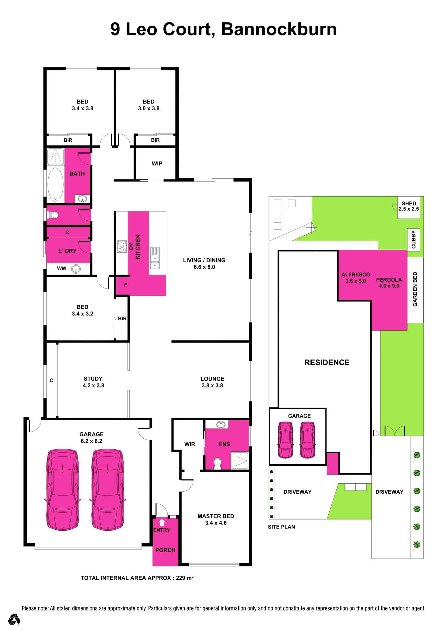 Floorplan of Homely house listing, 9 Leo Court, Bannockburn VIC 3331