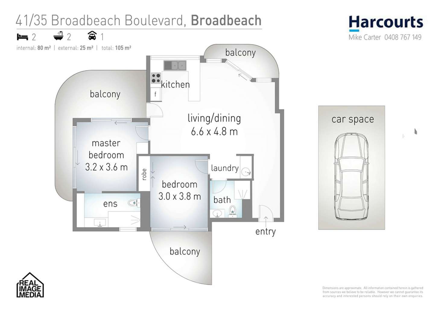Floorplan of Homely apartment listing, 41/35 Broadbeach Boulevard, Broadbeach QLD 4218