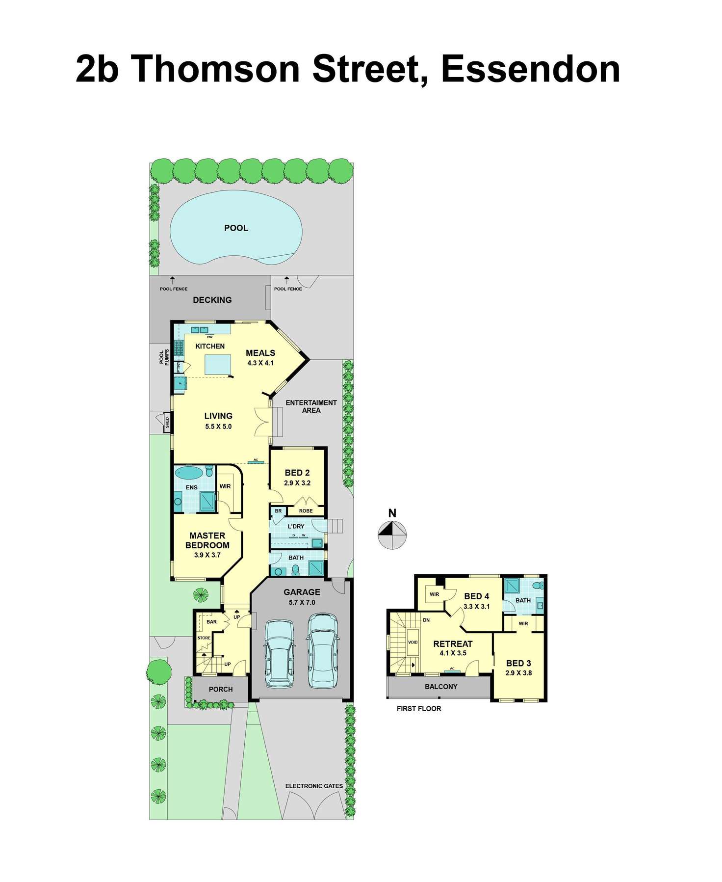 Floorplan of Homely house listing, 2B Thomson Street, Essendon VIC 3040