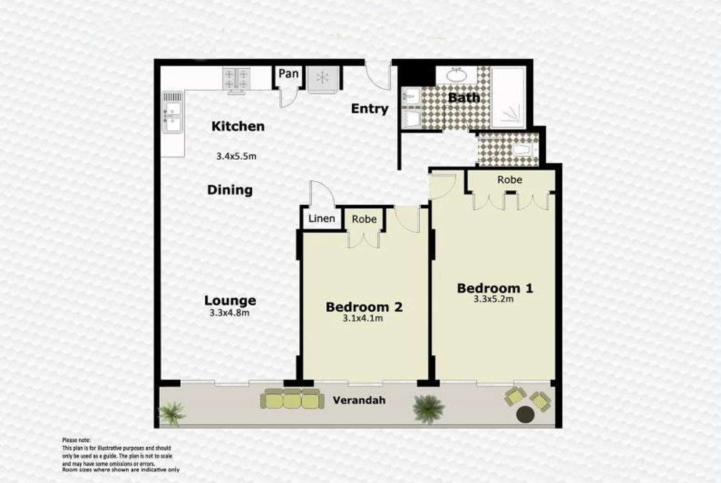Floorplan of Homely unit listing, 12/7 View Avenue, Surfers Paradise QLD 4217