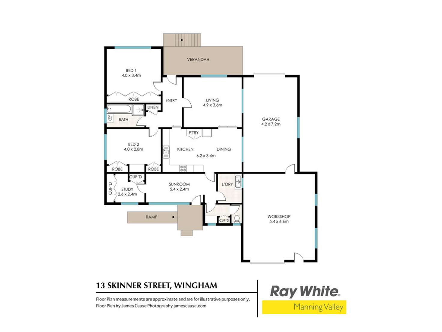 Floorplan of Homely house listing, 13 Skinner Street, Wingham NSW 2429