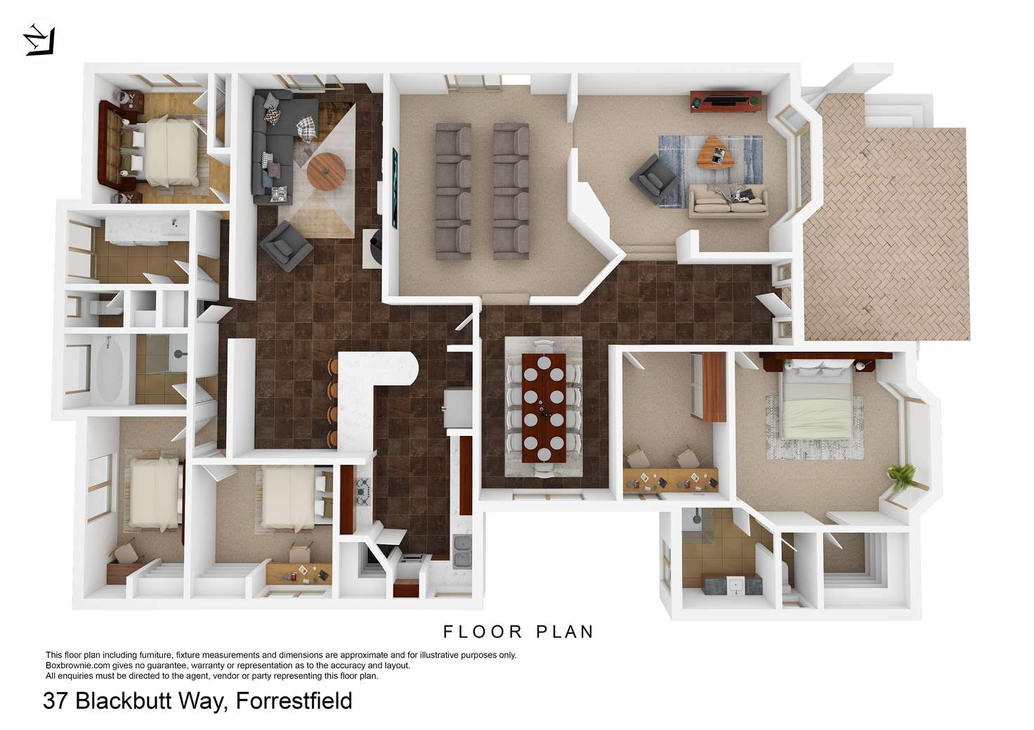 Floorplan of Homely house listing, 37 Blackbutt Way, Forrestfield WA 6058
